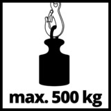 EINHELL Elektrische kabeltakel TC-EH 500 lier Rood