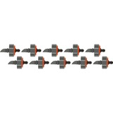 GARDENA Einddruppelaar, drukcompenserend Grijs, 8310-20, 10 stuks