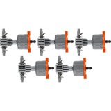 GARDENA Instelbare seriedruppelaar, druknivellering Grijs/oranje, 8317-20, 5 stuks