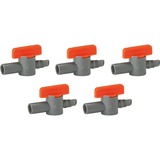 GARDENA Micro-Drip-System regelventiel reguleerventiel Grijs/oranje, 1374-20, 5 stuks
