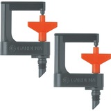 GARDENA Micro-Drip-System rotorsproeier 360° Zwart/oranje, 1369-20, 2 stuks