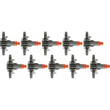 GARDENA Micro-Drip-System seriedruppelaar Grijs/oranje, 8343-20, 10 stuks