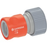 GARDENA Prof-System overgangsstuk met waterstop 19 mm (1/2") koppeling Oranje/grijs, 2814-20
