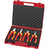 KNIPEX Elektronica-set VDE 002015 tangenset Rood/geel, 4-delig