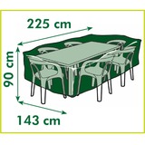 Nature Tuinmeubelafdekhoes voor stoelen en tafels afdekking Grijs, 6030602