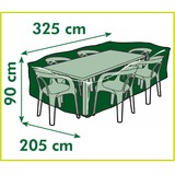 Nature Tuinmeubelafdekhoes voor stoelen en tafels afdekking Grijs, 6030603