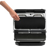 Tefal OptiGrill+ XL GC724D contactgrill Geborsteld rvs/zwart
