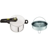 Tefal Snelkookpan Secure 5 Neo P2530738 Roestvrij staal/zwart, 6 Liter