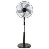 Termozeta Airzetta statiefventilator Zwart/chroom