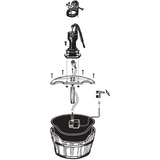 Ubbink AcquaArte - Newcastle waterornament Bruin/zwart