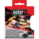 Weber Universele multi-cleaner vervangende kop grill reinigingsborstel Zwart, 2 stuks