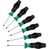 Wera 1367/6 TORX Schroevendraaierset Kraftform Plus Zwart/groen, 6-delig