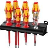 Wera 160 i/7 Schroevendraaierset Kraftform Plus Serie 100 Rood/geel, 7-delig