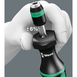 Wera Serie 7400 Kraftform instelbare momentschroevendraaier draaimomentsleutel Zwart/groen, 1.2 tot 3.0 Nm, met Rapidaptor snelwisselhouder