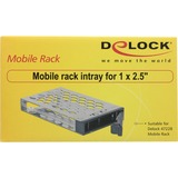 DeLOCK Mobiele rack intray voor 1x 2.5" SATA / SAS HDD / SSD wisselframe tray Grijs