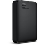 WD Elements Portable, 5 TB externe harde schijf Zwart, WDBU6Y0050BBK-WESN, Micro-USB-B 3.2 (5 Gbit/s)