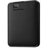 WD Elements Portable, 5 TB externe harde schijf Zwart, WDBU6Y0050BBK-WESN, Micro-USB-B 3.2 (5 Gbit/s)