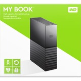 WD My Book, 8 TB externe harde schijf Zwart, WDBBGB0080HBK-EESN, Micro-USB-B 3.2 (5 Gbit/s)