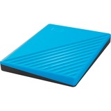 WD My Passport 2 TB externe harde schijf Blauw/zwart, WDBYVG0020BBL-WESN, Micro-USB-B 3.2 (5 Gbit/s)