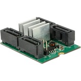 DeLOCK Converter M.2 Key B+M > Hybrid 4 x SATA adapter 62850