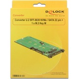 DeLOCK Converter U.2 SFF-8639 NVMe / SATA 22 pin > 1 x M.2 Key M 