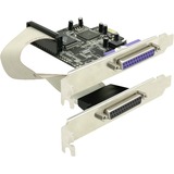 DeLOCK PCI Express kaart 2x Parallel interface kaart Zwart