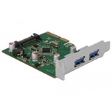 DeLOCK PCIe x4 > 2x externe USB 3.1 Gen 2 A usb-controller 