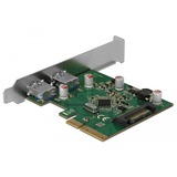 DeLOCK PCIe x4 > 2x externe USB 3.1 Gen 2 A usb-controller 