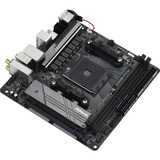 ASRock B550M-ITX/ac socket AM4 moederbord Zwart/grijs, RAID, Gb-LAN, WiFi 5, BT, Sound, Mini-ITX