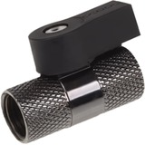 Alphacool 2-way Kogelkraan G1/4 Nickel kraanstuk Zwart