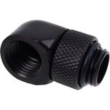 Alphacool Eiszapfen L-connector rotatable G1/4 AG to G1/4 IG aansluiting Zwart
