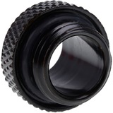 Alphacool Eiszapfen double nippel G1/4 outer thread to G1/4 outer thread verbinding Zwart, voor zachte slangen (PVC, silicone, neopreen)