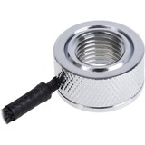 Alphacool Eiszapfen temperatuursensor G1/4 IG/IG met AG-adapter Chroom