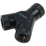 Alphacool HF Y connector 3 x G1/4 verbinding Zwart