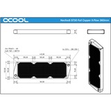 Alphacool NexXxos ST30 X-Flow 360mm radiator Zwart