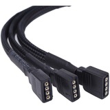 Alphacool Y-Kabel RGB 4polig > 3x 4polig splitterkabel Zwart, 30cm