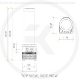 EKWB EK-Quantum Kinetic TBE 300 D5 PWM D-RGB - Acetal pomp Transparant/zwart, Reservoir/Pomp Combo