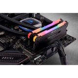 Corsair 16 GB DDR4-3200 Kit werkgeheugen Zwart, CMW16GX4M2C3200C16, Vengeance RGB PRO, XMP