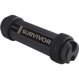 Corsair Flash Survivor Stealth 128 GB  usb-stick Zwart, CMFSS3B-128GB, USB 3.0