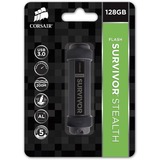 Corsair Flash Survivor Stealth 128 GB  usb-stick Zwart, CMFSS3B-128GB, USB 3.0