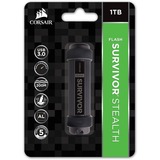 Corsair Flash Survivor Stealth 1 TB usb-stick Zwart, CMFSS3B-1TB, USB 3.0