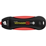 Corsair Flash Voyager GT USB 3.0 256 GB usb-stick Zwart/rood, USB 3.0