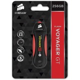 Corsair Flash Voyager GT USB 3.0 256 GB usb-stick Zwart/rood, USB 3.0