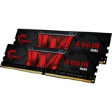 G.Skill 16 GB DDR4-2666 Kit werkgeheugen Zwart, F4-2666C19D-16GIS, Aegis