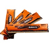 G.Skill 32 GB DDR3-1600 Quad-Kit werkgeheugen F3-1600C10Q-32GAO, Ares-Serie, XMP, Lite retail