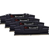 G.Skill 64 GB DDR4-3200 Quad-Kit werkgeheugen Zwart, F4-3200C16Q-64GVK, 	Ripjaws V, XMP