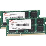 G.Skill 8 GB DDR3-1066 (2x 4 GB) laptopgeheugen F3-8500CL7D-8GBSQ, SO-DIMM