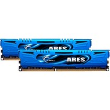 G.Skill 8 GB DDR3-1600 Kit werkgeheugen Blauw, F3-1600C9D-8GAB, Ares-Serie, XMP, Lite retail