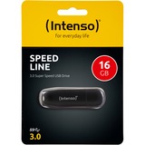 Intenso Speed Line 16GB usb-stick Zwart, USB 3.0