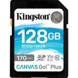 Kingston Canvas Go! Plus SDXC 128 GB geheugenkaart Zwart, UHS-I U3, Class 10